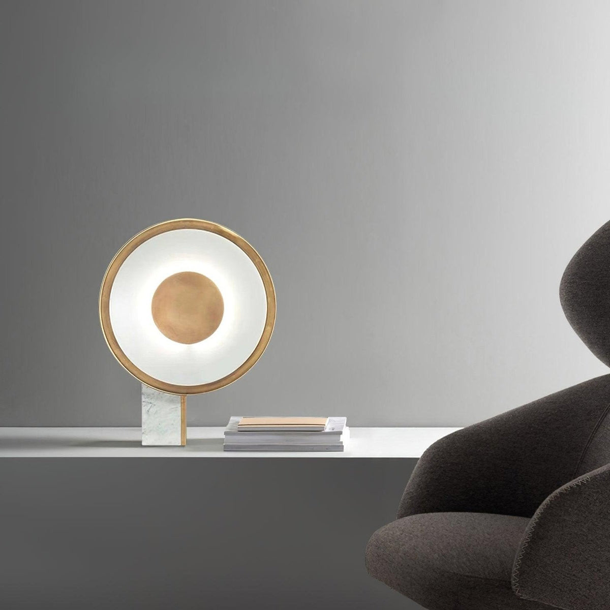 Tessain Marble Minimalist Table Lamp