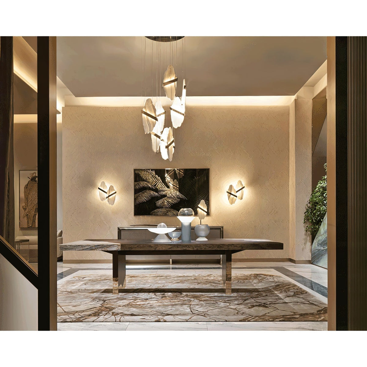 Ollorus Irregular Alabaster Chandelier