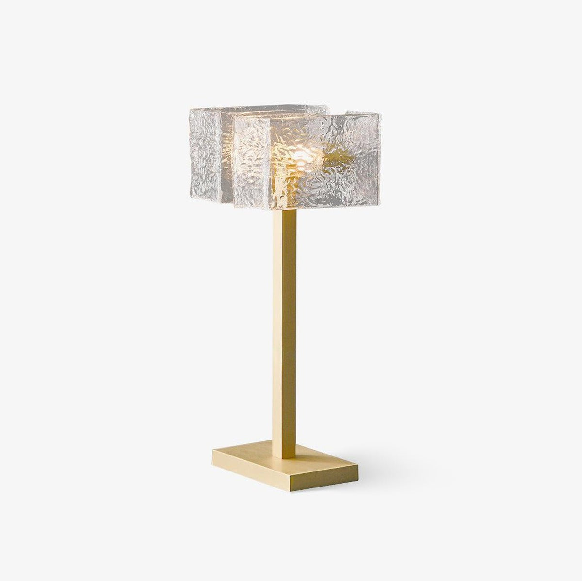 Blyn Brass Glass Artistic Table Lamp