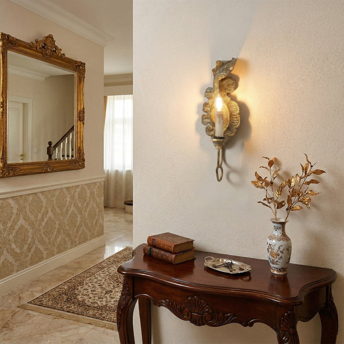 Bojin Wood Indoor Wall Light