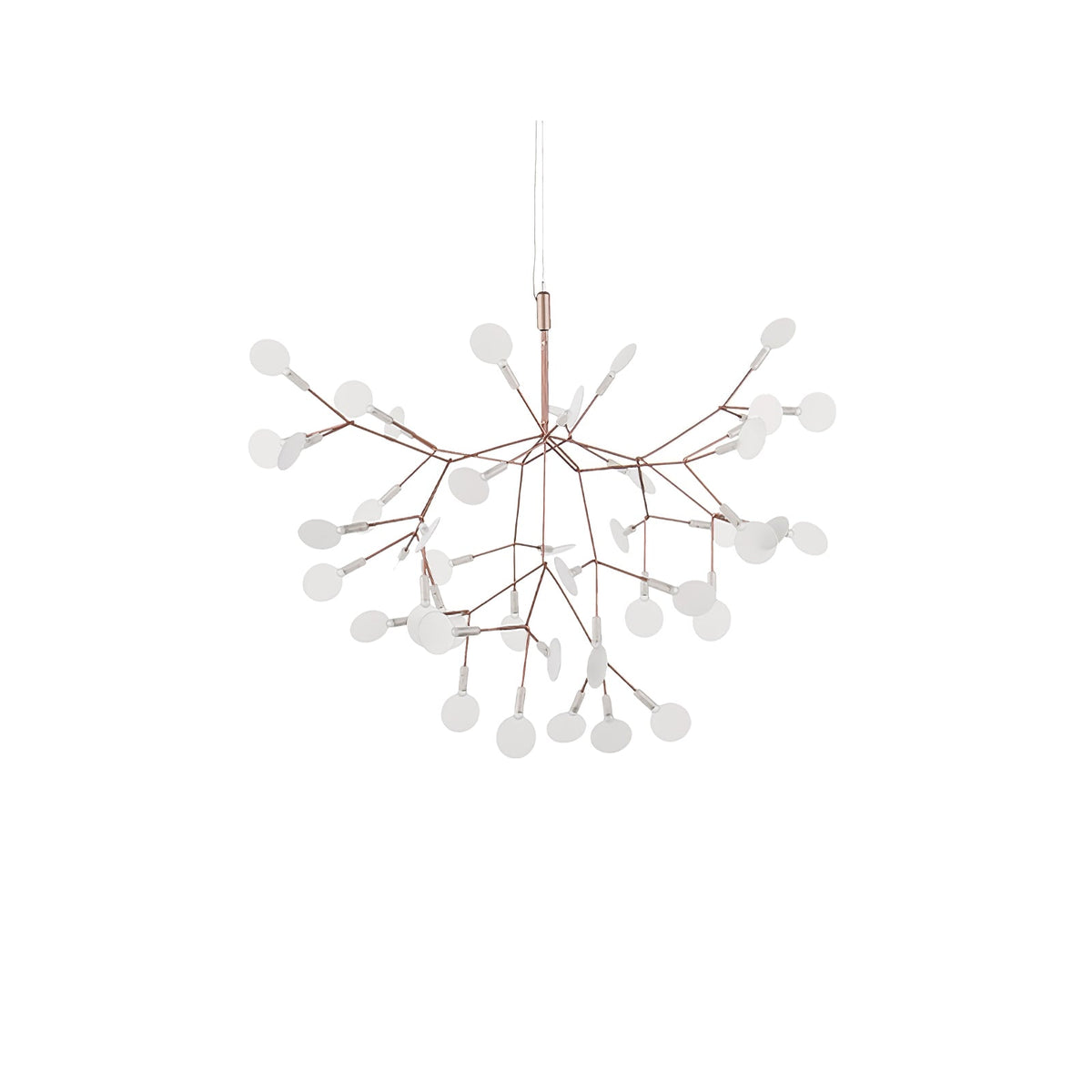 Auroreon Chandelier Rose Gold Firefly LED Branch