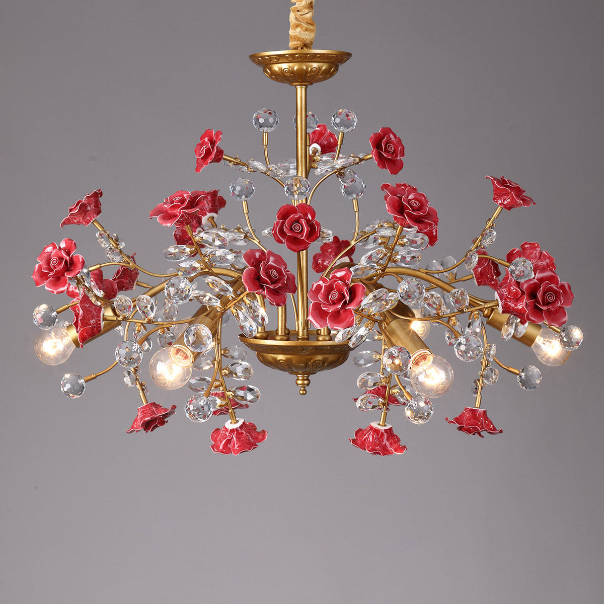 Budox Crystal Floral Chandelier