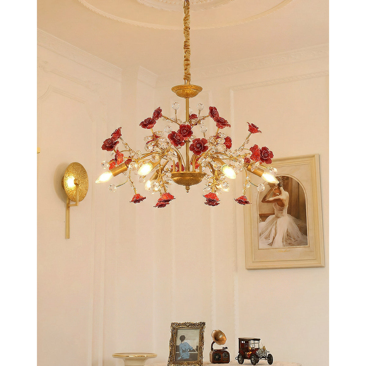 Budox Crystal Floral Chandelier
