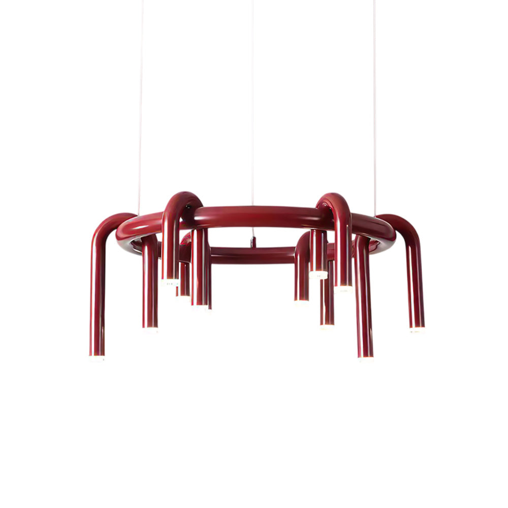 Meadowgate Red U-Shaped Chandelier