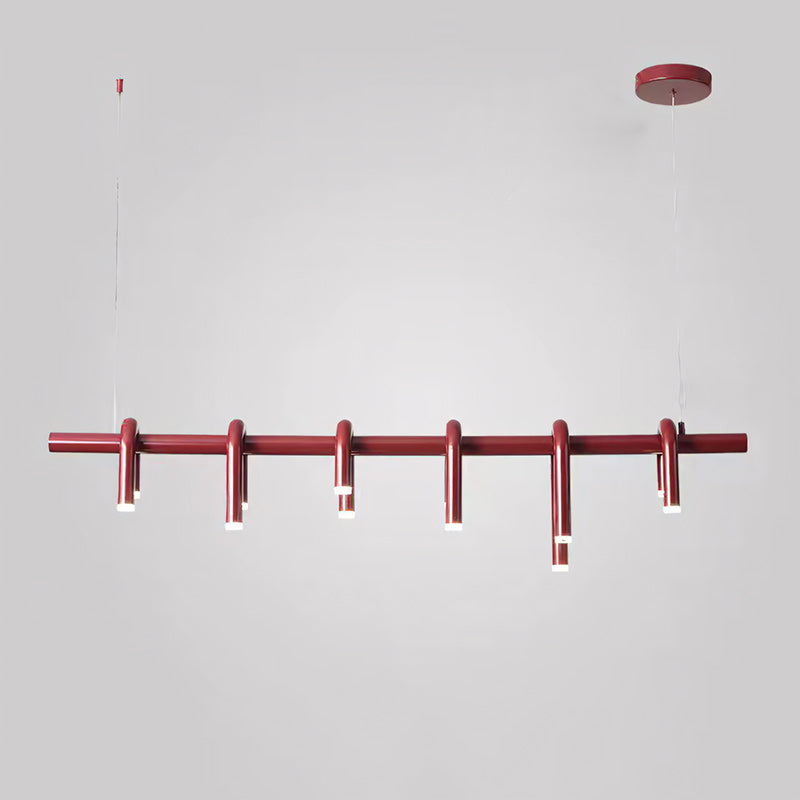 Meadowgate Red U-Shaped Chandelier