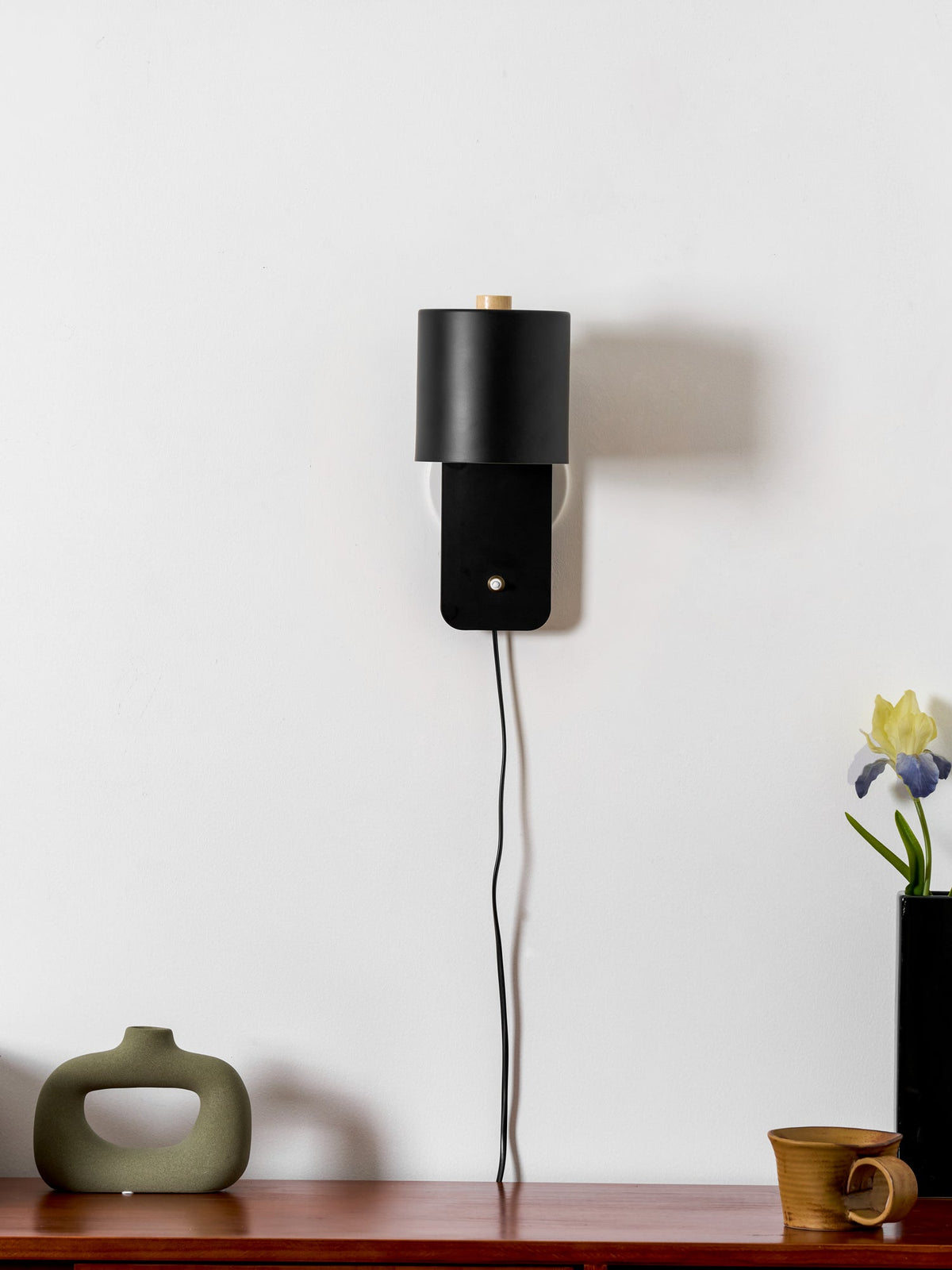 Buxia Rotatable Cylinder Plug In Indoor Wall Light