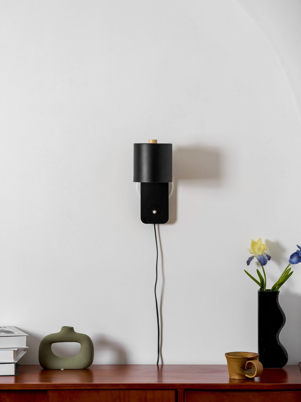 Buxia Rotatable Cylinder Plug In Indoor Wall Light