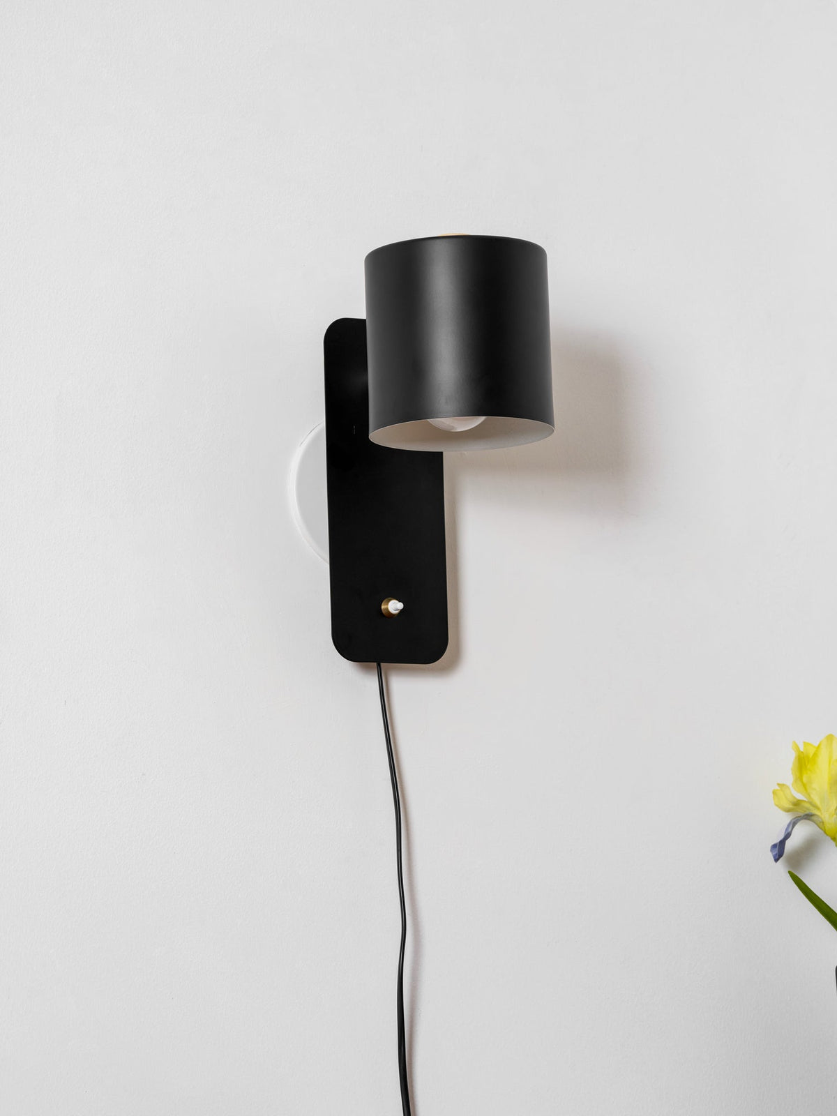 Buxia Rotatable Cylinder Plug In Indoor Wall Light