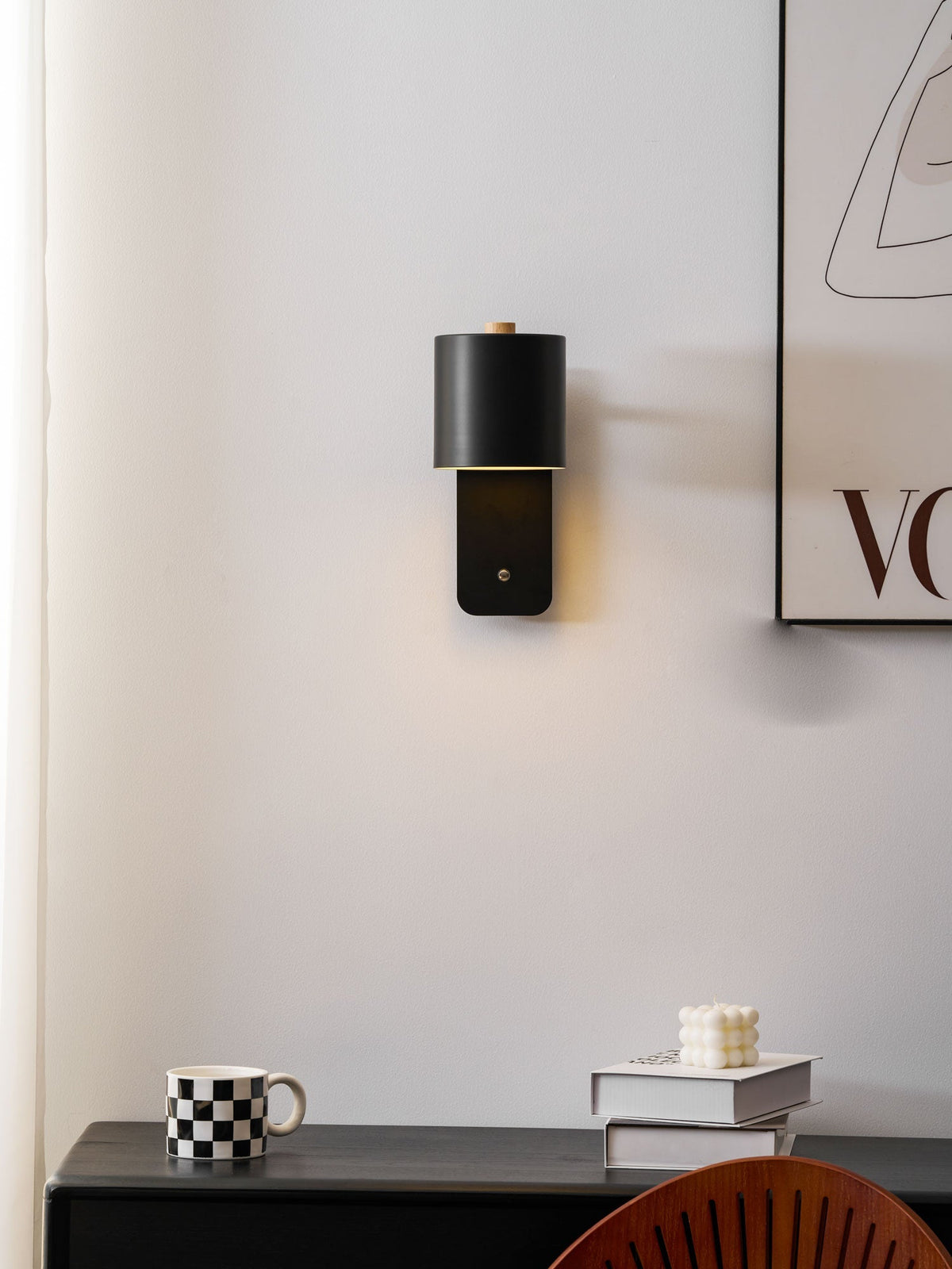 Yebel Rotatable Cylinder Rechargeable Indoor Wall Light