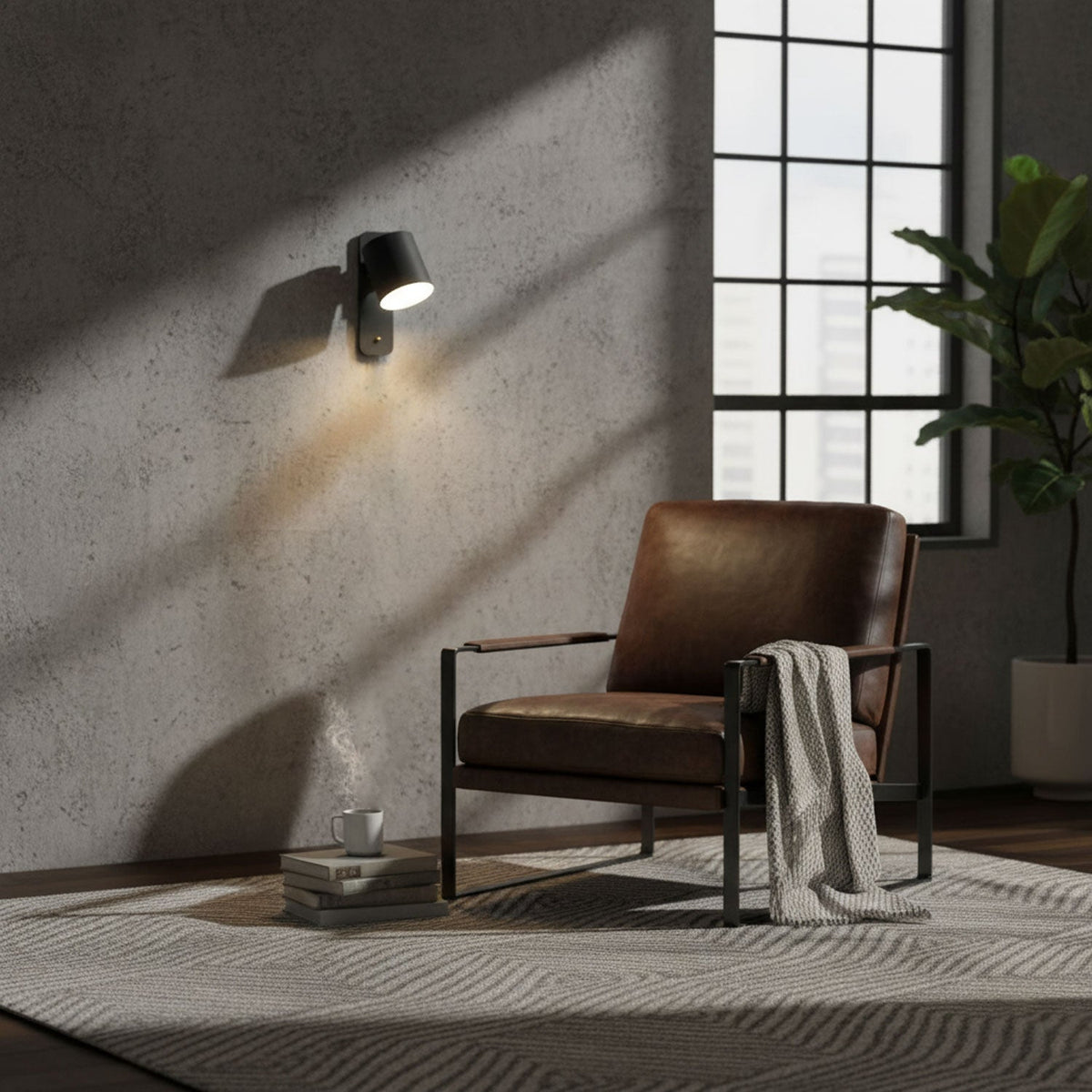 Ebika Rotatable Cylinder Indoor Wall Light