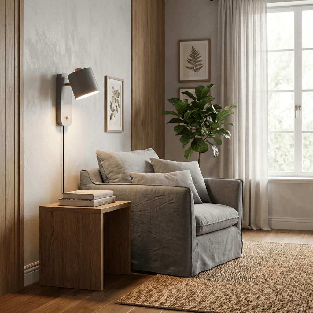 Buxia Rotatable Cylinder Plug In Indoor Wall Light