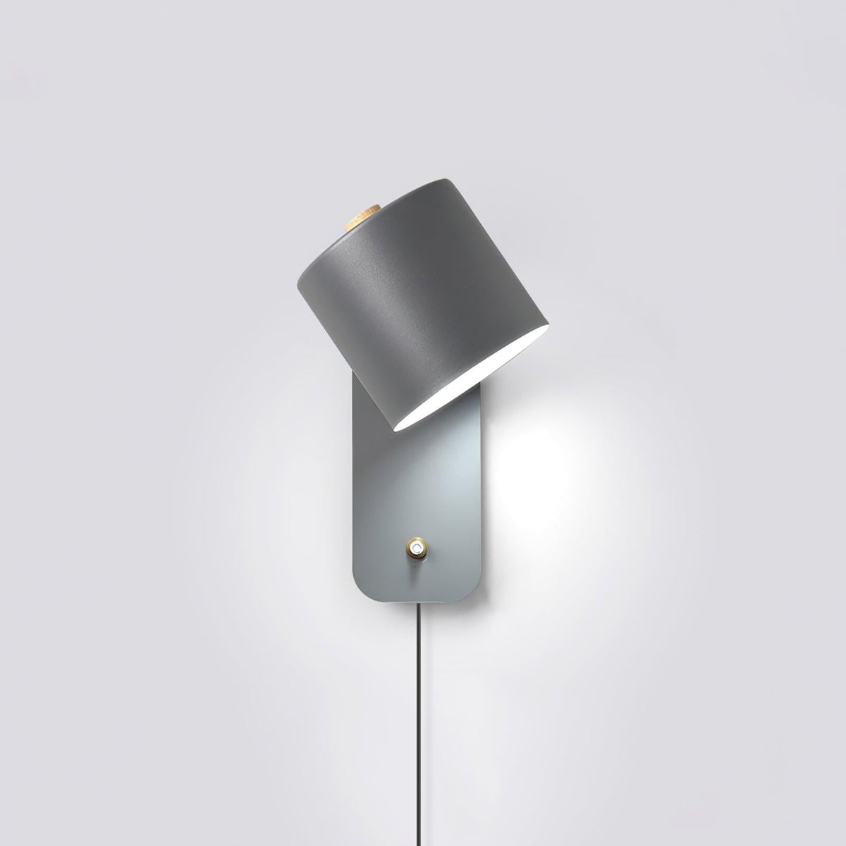 Buxia Rotatable Cylinder Plug In Indoor Wall Light