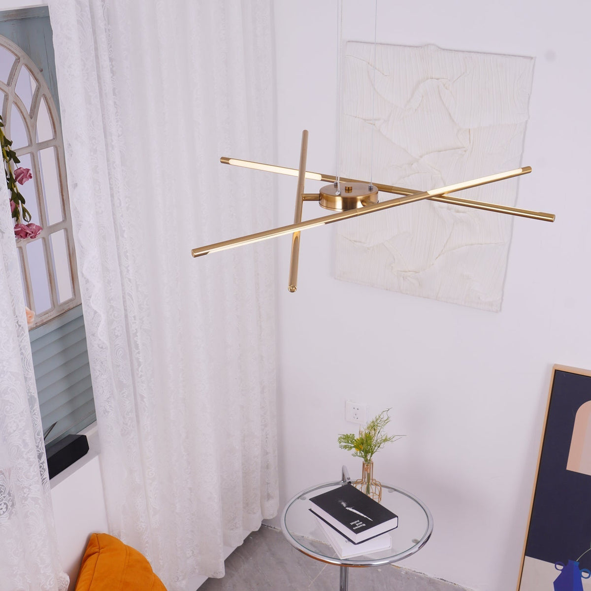 Lumueon Chandelier Rotatable LED Modern