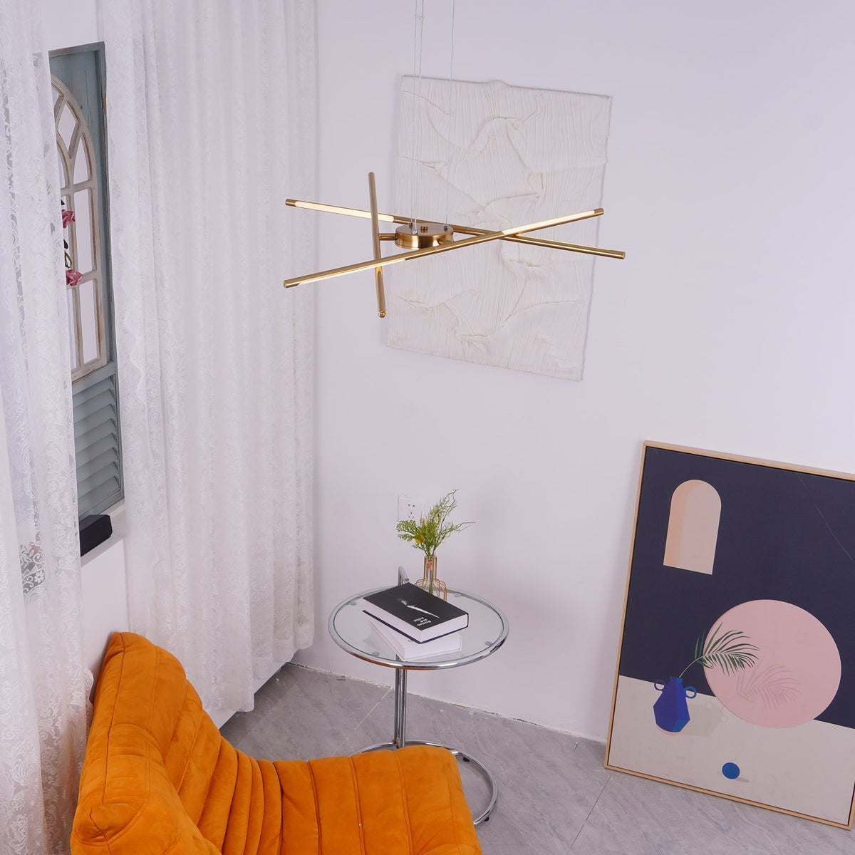 Lumueon Chandelier Rotatable LED Modern