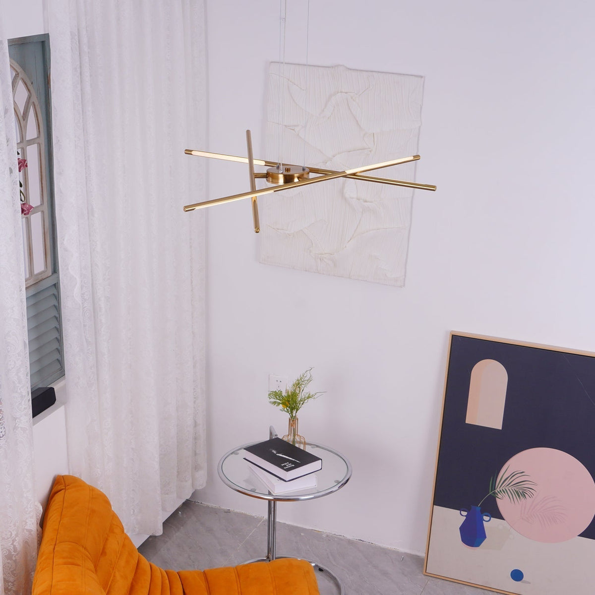 Lumueon Chandelier Rotatable LED Modern