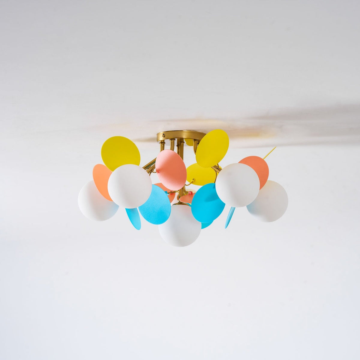 Zoina Round Macaron Flush Mount Ceiling Light