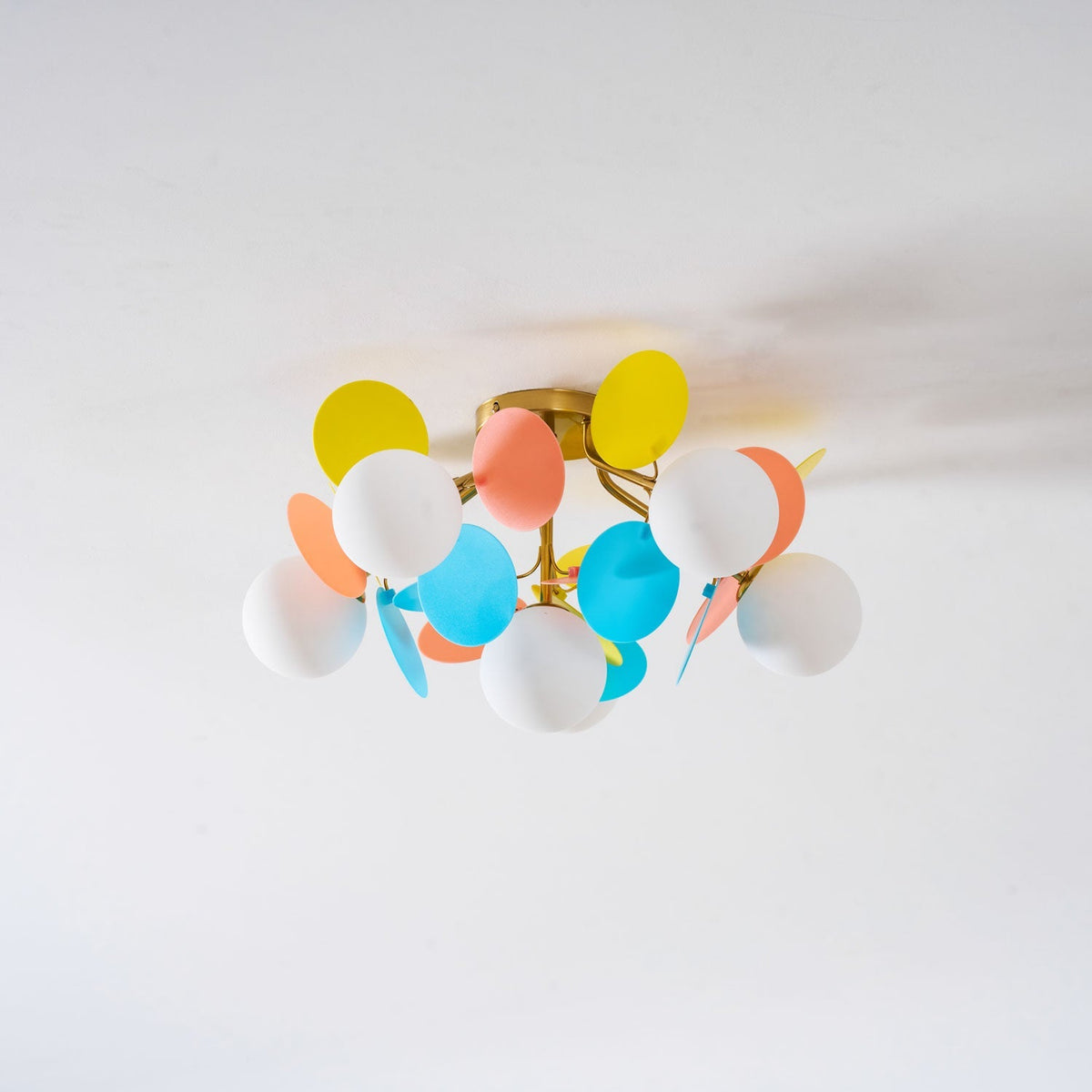 Zoina Round Macaron Flush Mount Ceiling Light