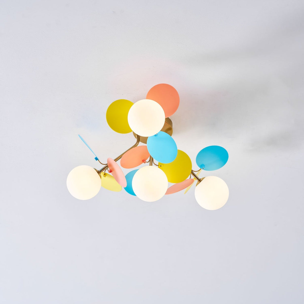 Zoina Round Macaron Flush Mount Ceiling Light