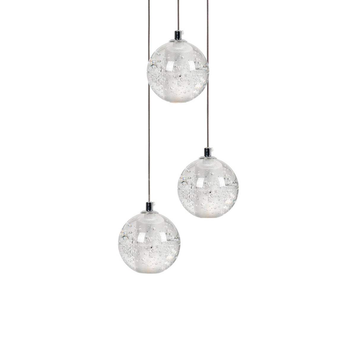 Crystal Bubble Cluster Pendant Light