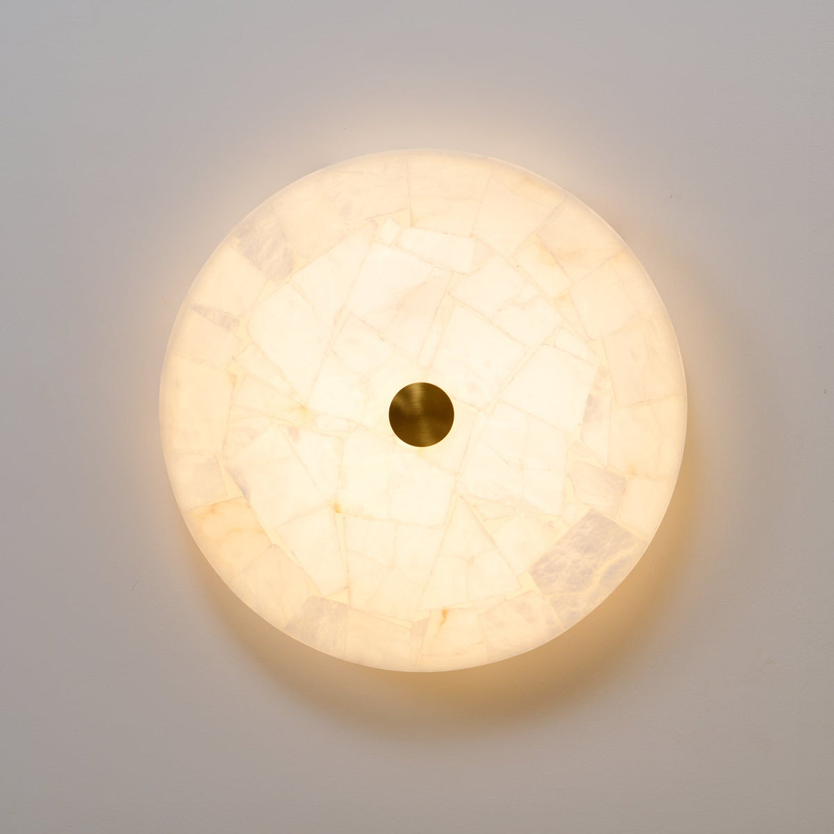 Torin Round Alabaster Ceiling Lamp