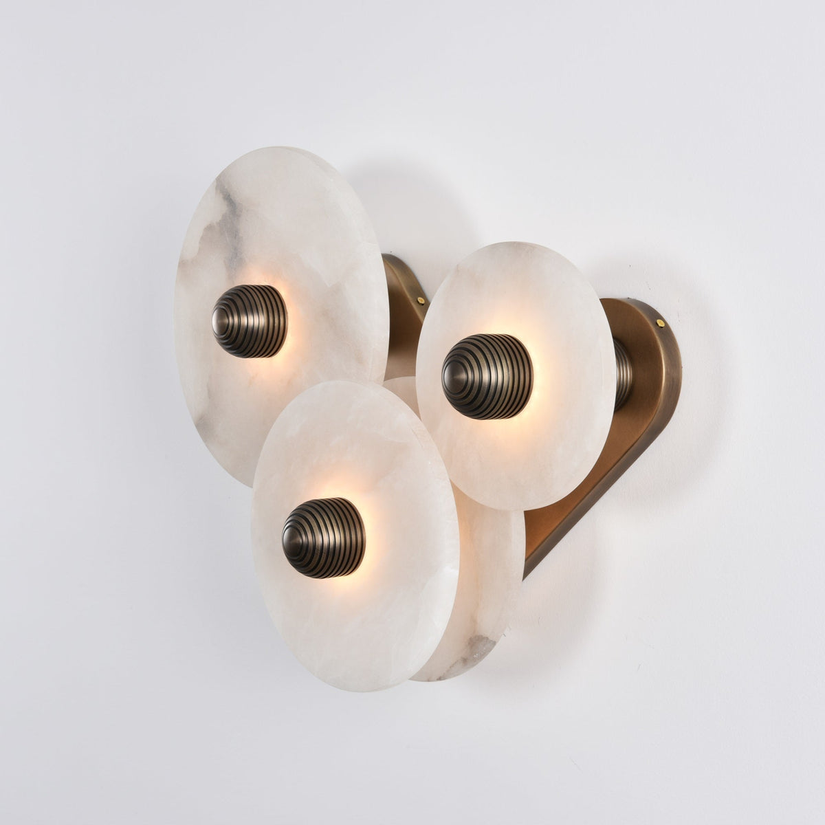 Selene Minimalist Alabaster Ceiling Light