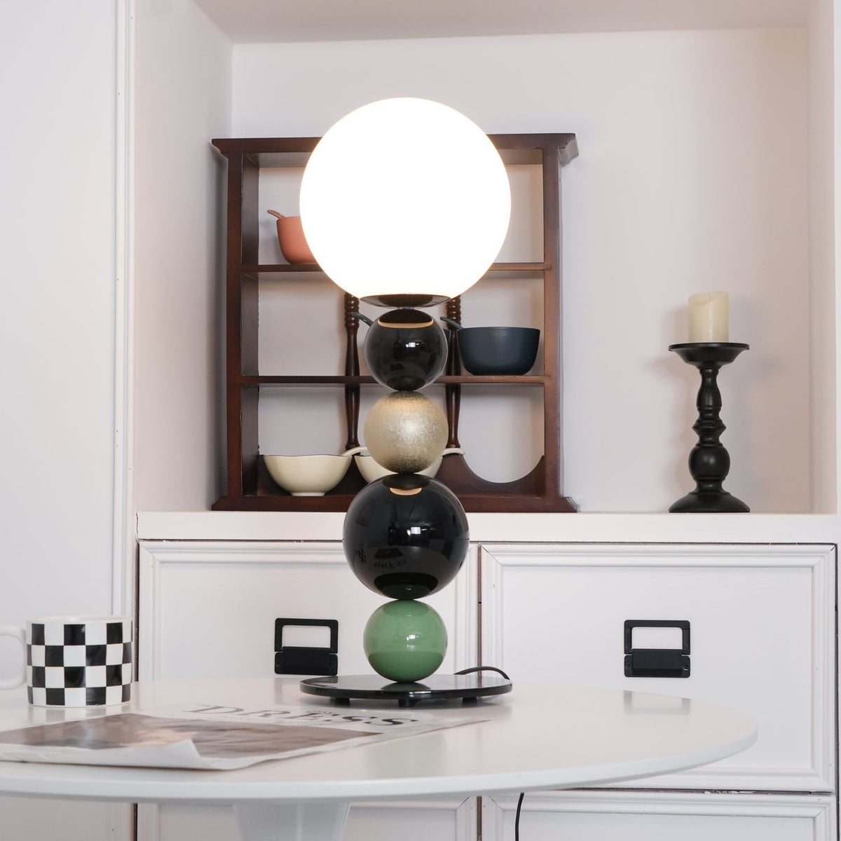 Orbital Balls Stacking Table Lamp