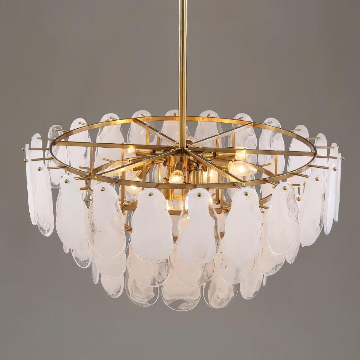 Dren Postmodern Luxury Round Cloud Glass Chandelier