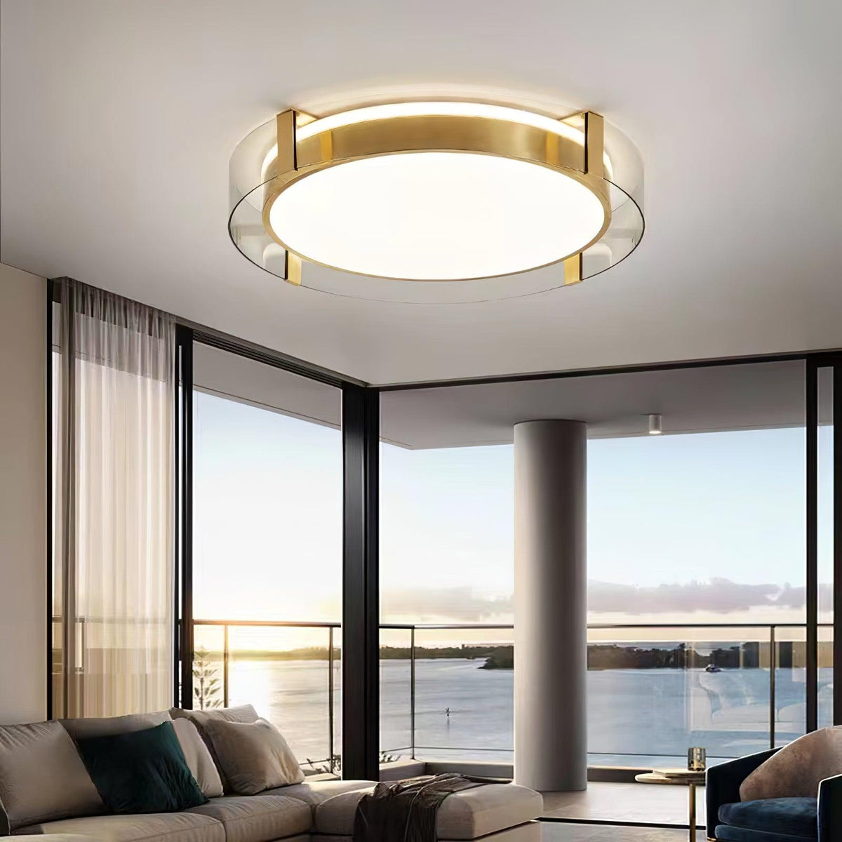 Erliris Round Low Profile Ceiling Light