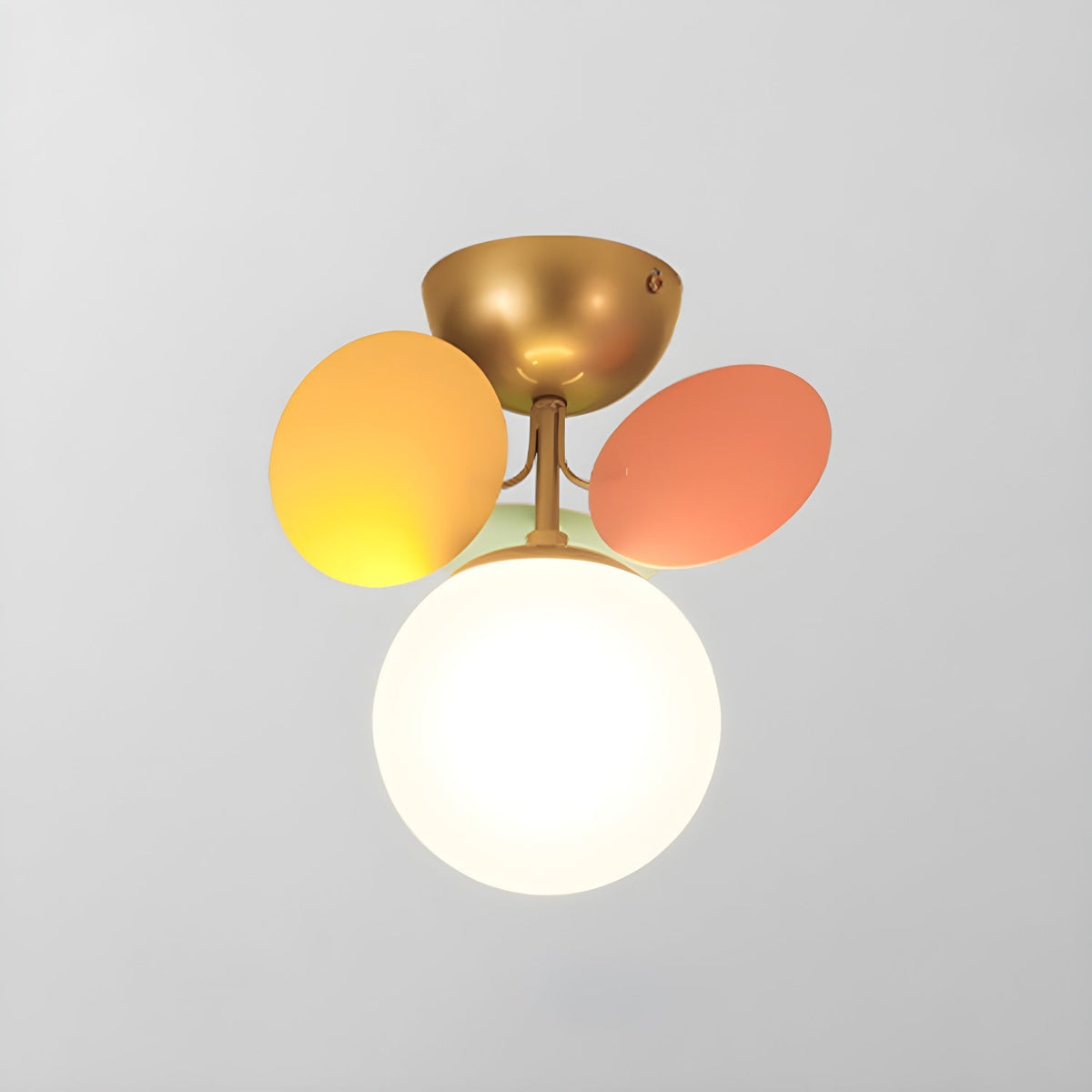 Zoina Round Macaron Flush Mount Ceiling Light