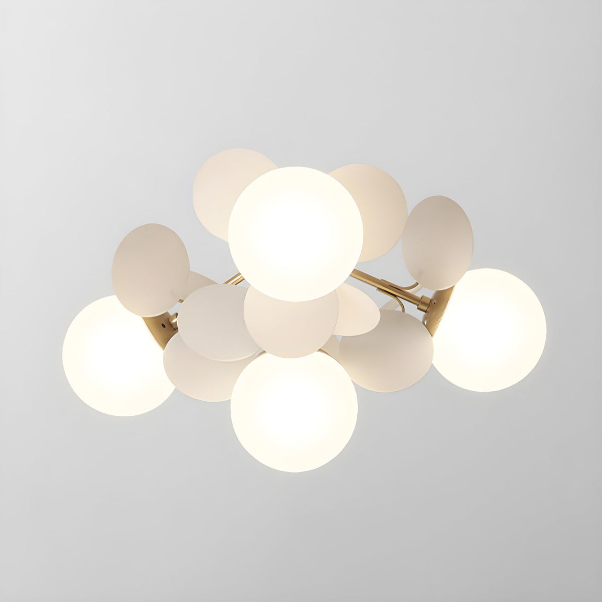 Zoina Round Macaron Flush Mount Ceiling Light