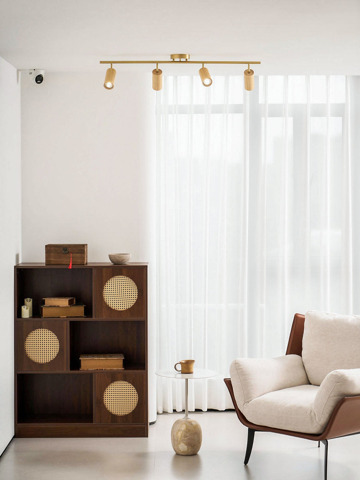 Xajo Wood Flush Mount Ceiling Light