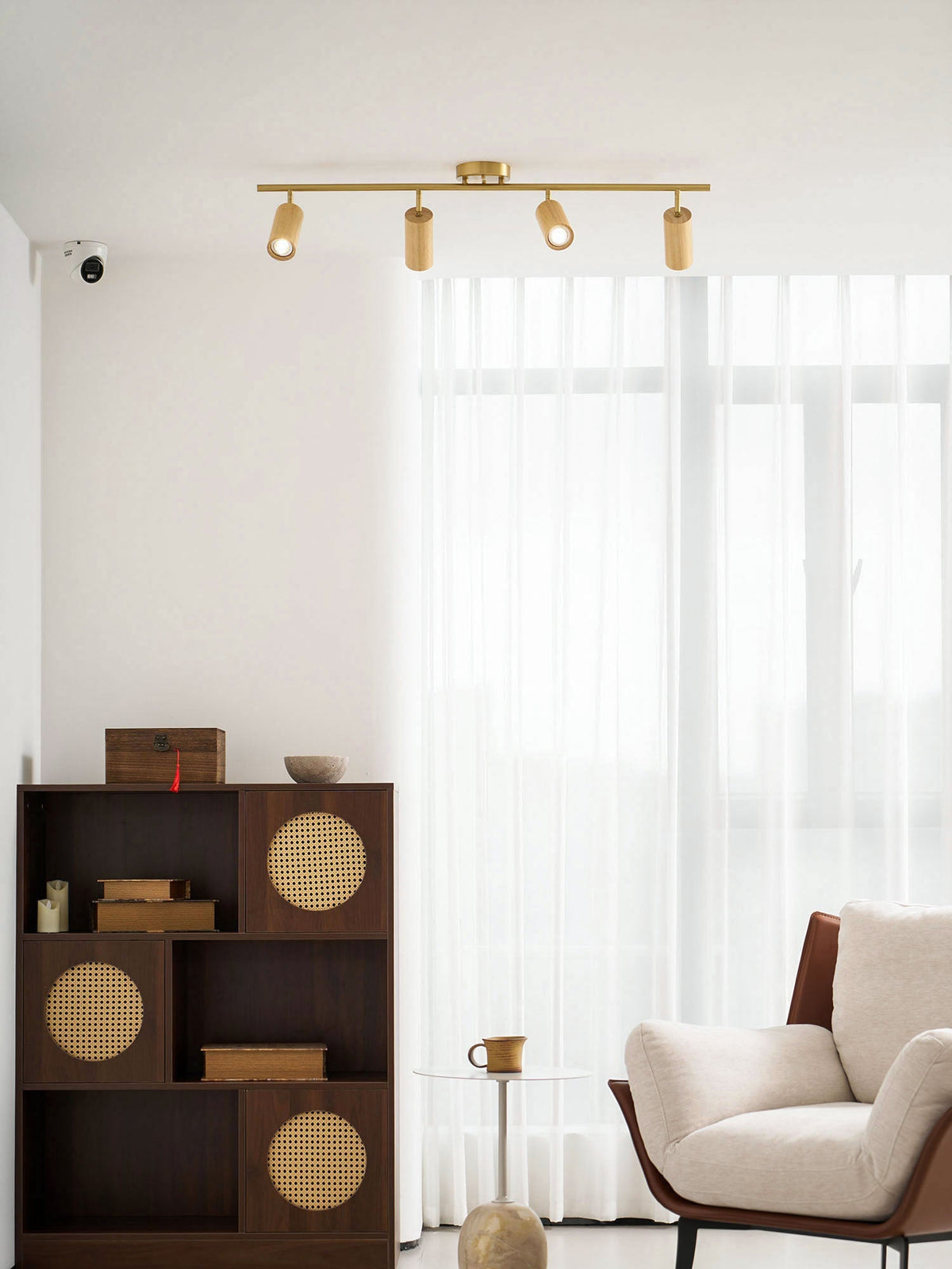 Xajo Wood Flush Mount Ceiling Light
