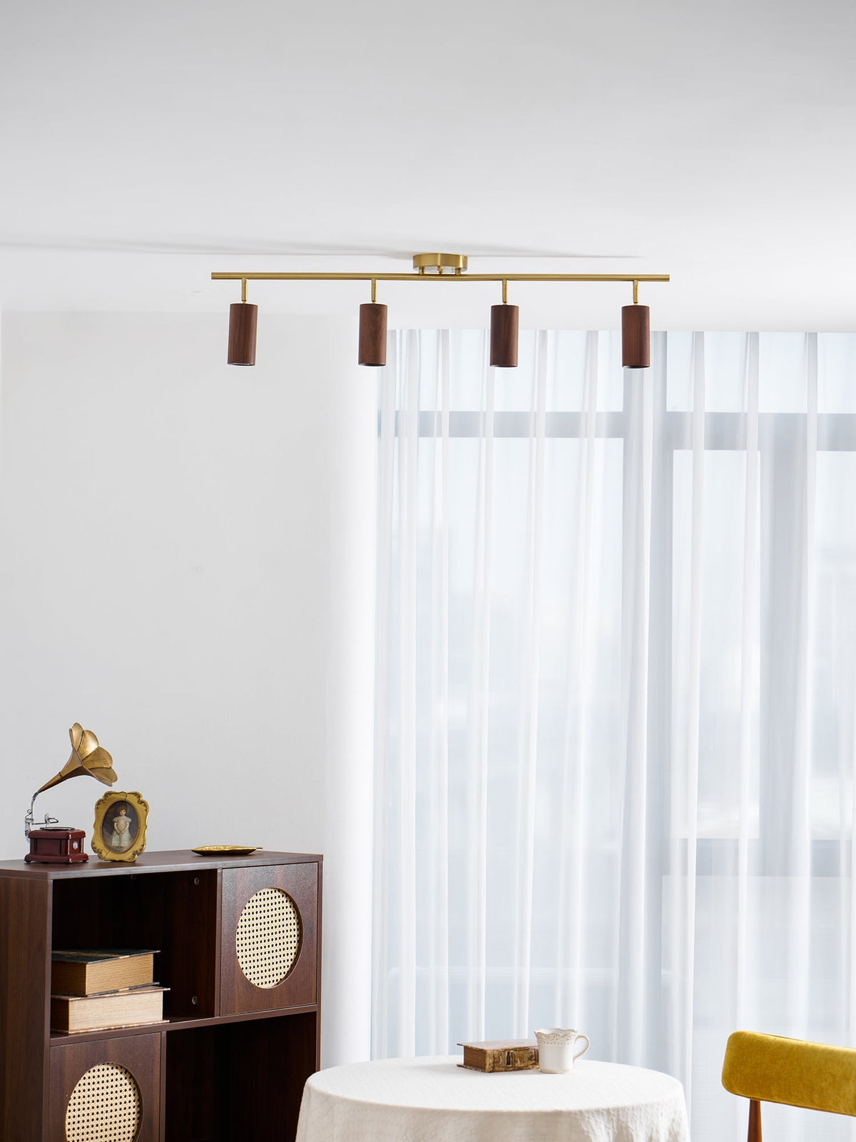 Xajo Wood Flush Mount Ceiling Light