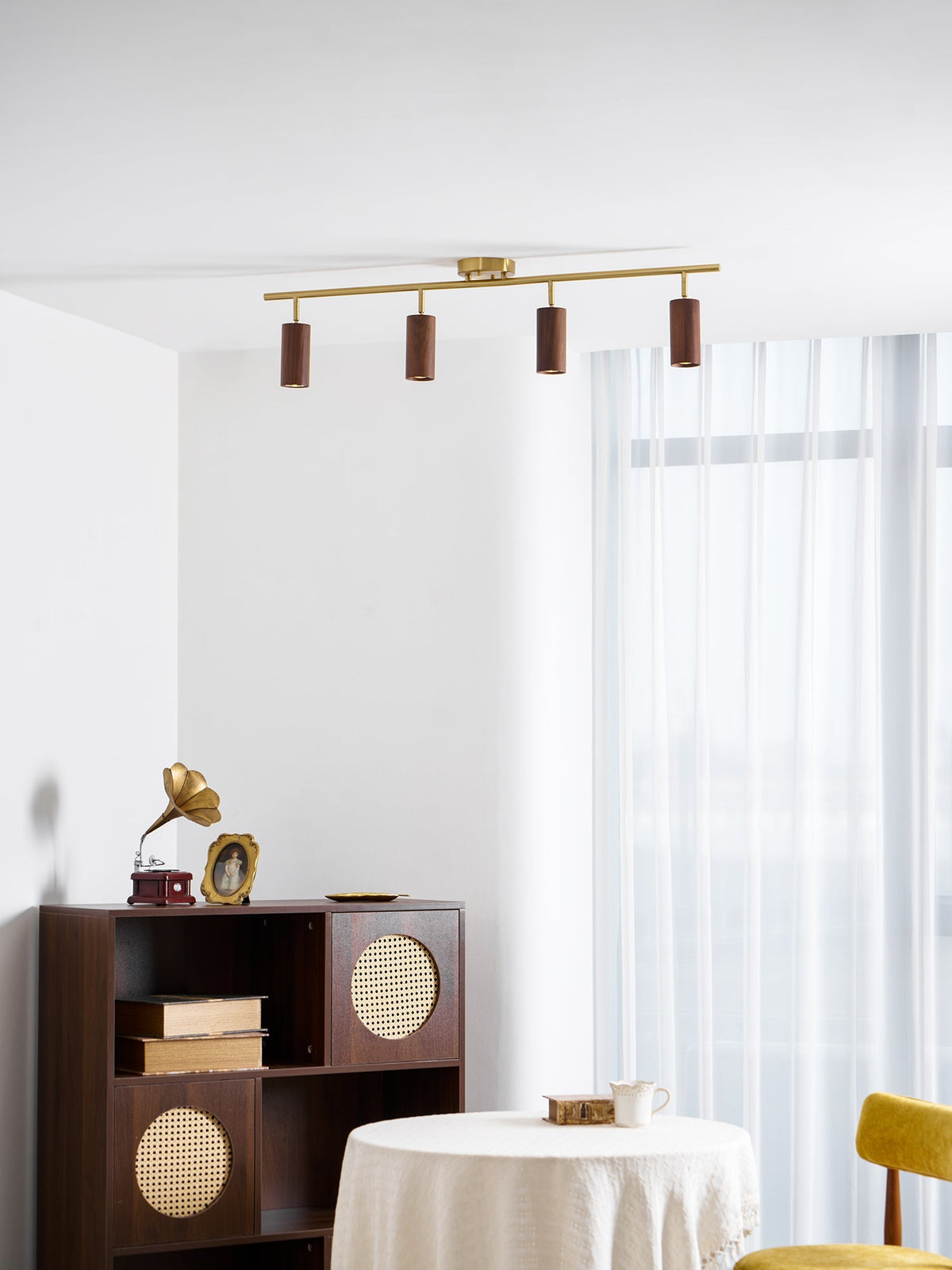 Xajo Wood Flush Mount Ceiling Light