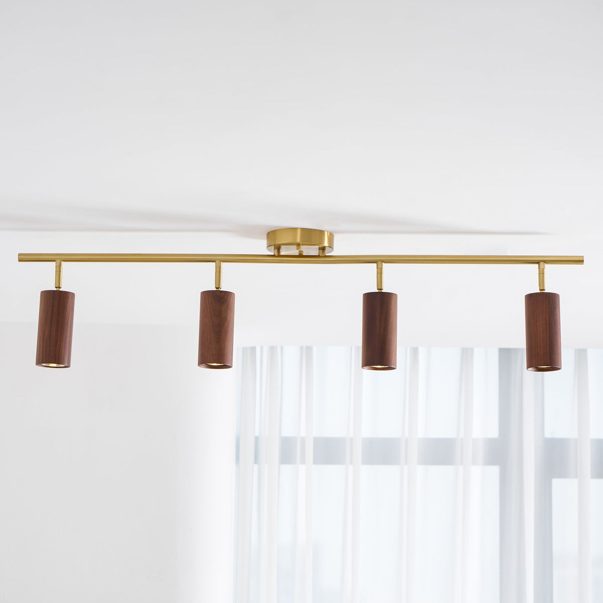 Xajo Wood Flush Mount Ceiling Light