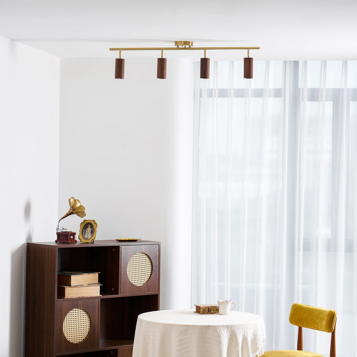 Xajo Wood Flush Mount Ceiling Light