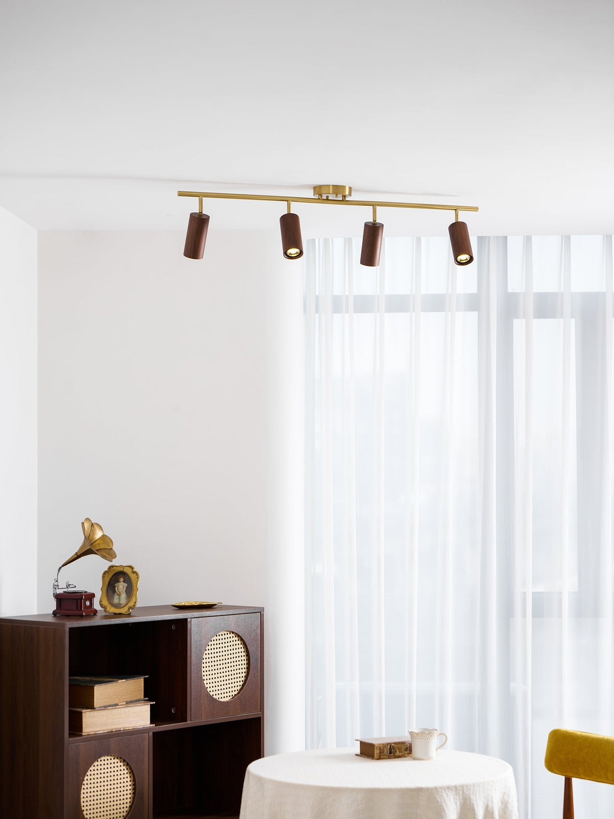Xajo Wood Flush Mount Ceiling Light