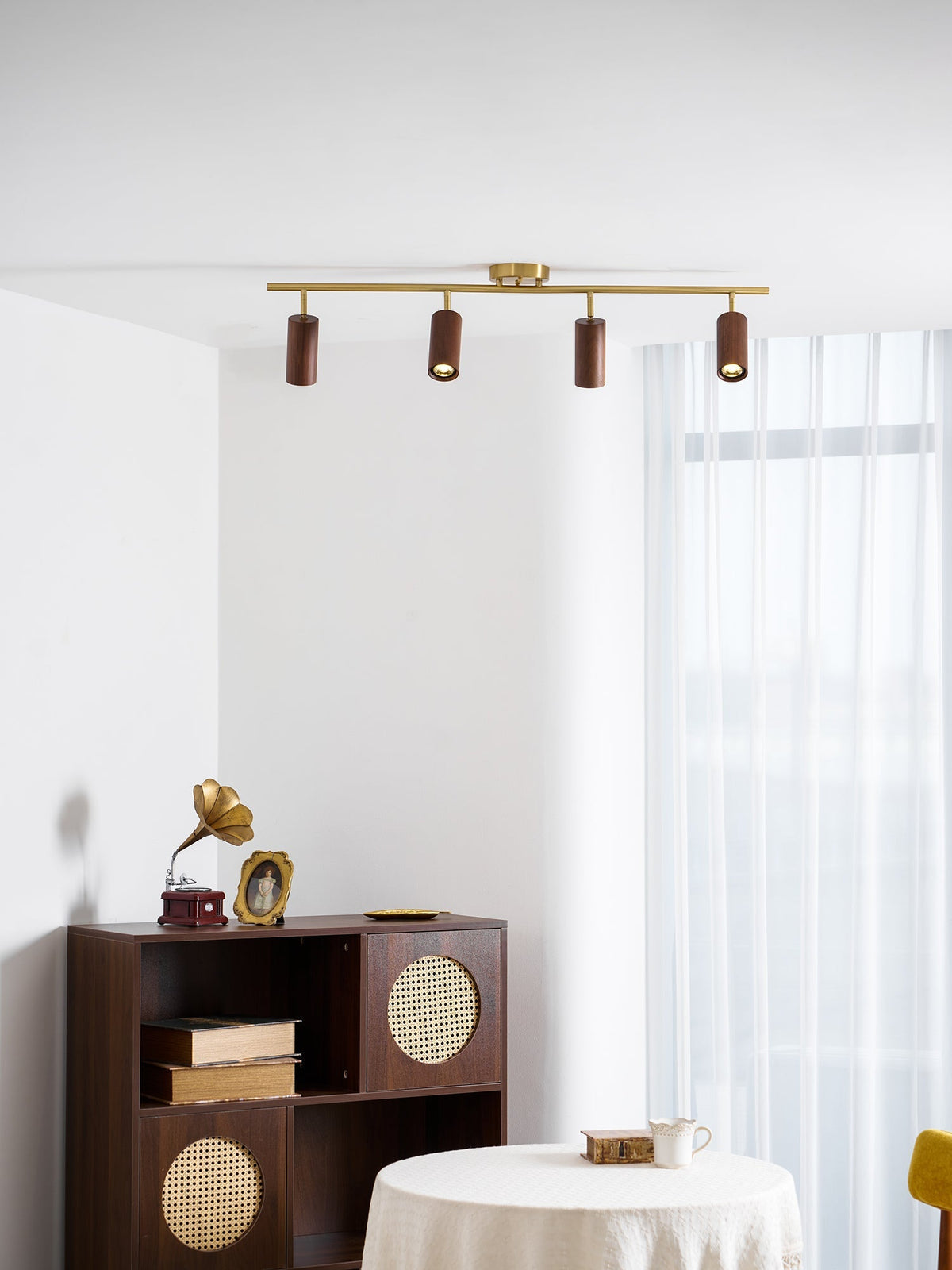 Xajo Wood Flush Mount Ceiling Light