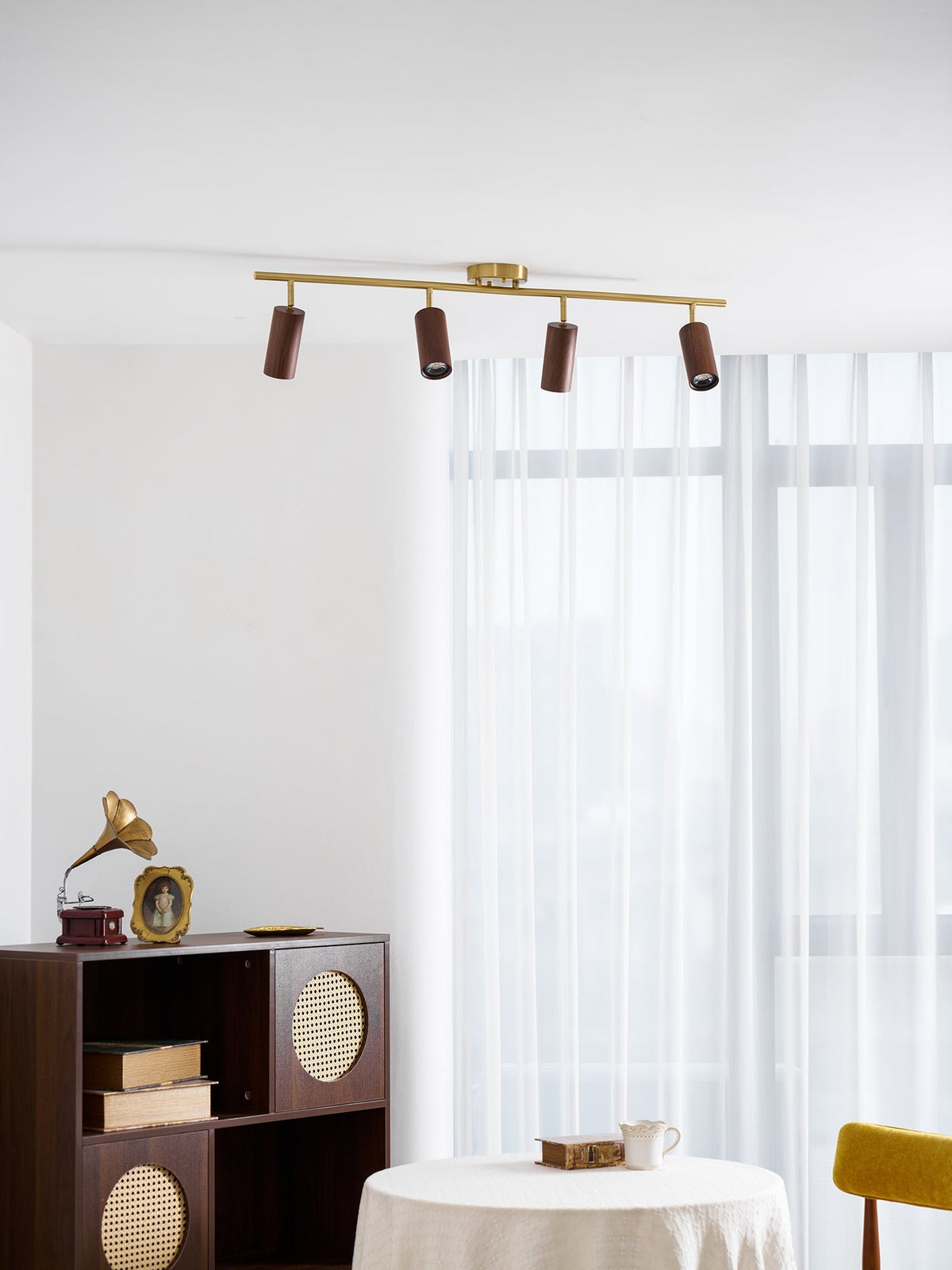 Xajo Wood Flush Mount Ceiling Light