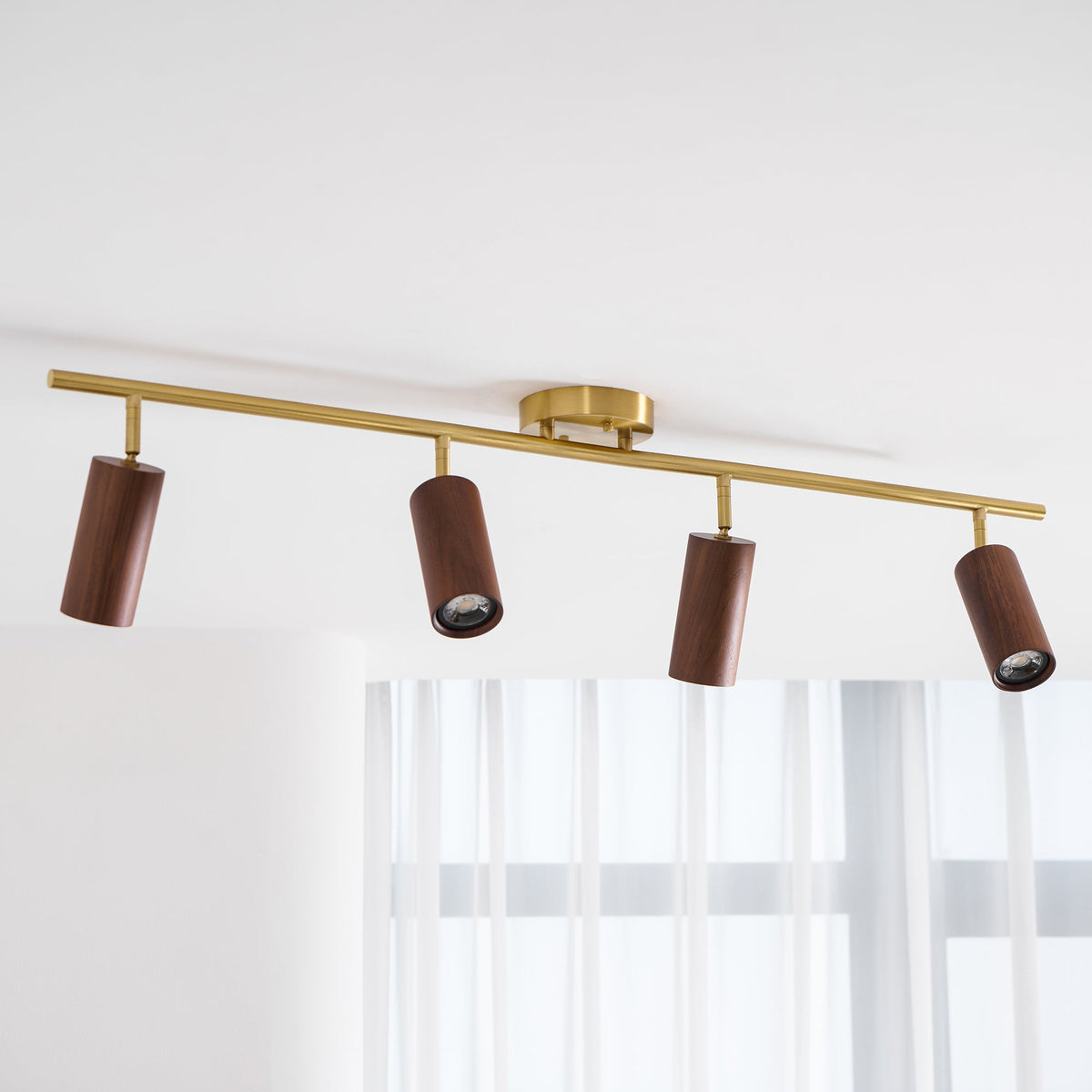 Xajo Wood Flush Mount Ceiling Light