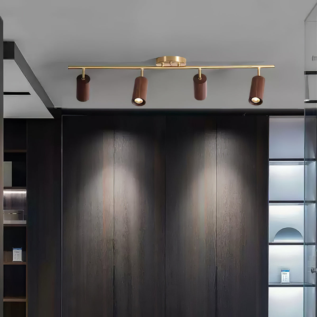 Xajo Wood Flush Mount Ceiling Light