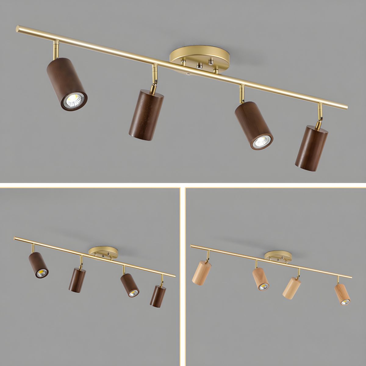 Xajo Wood Flush Mount Ceiling Light