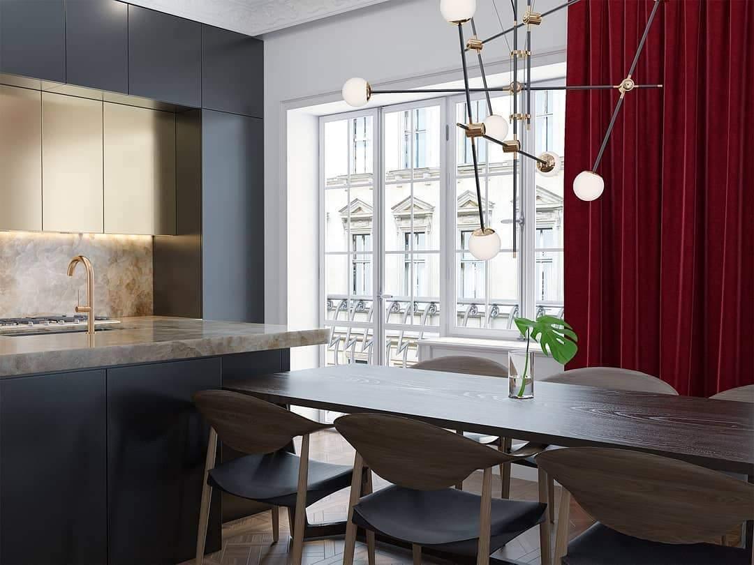 Celirissa Chandelier SI Brass Glass Globe