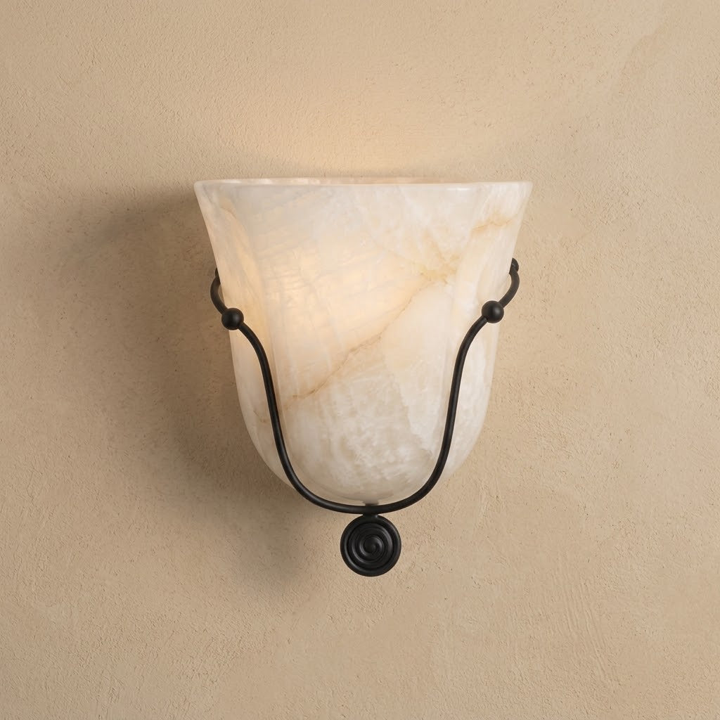 Perrincombe Alabaster Wall Sconce