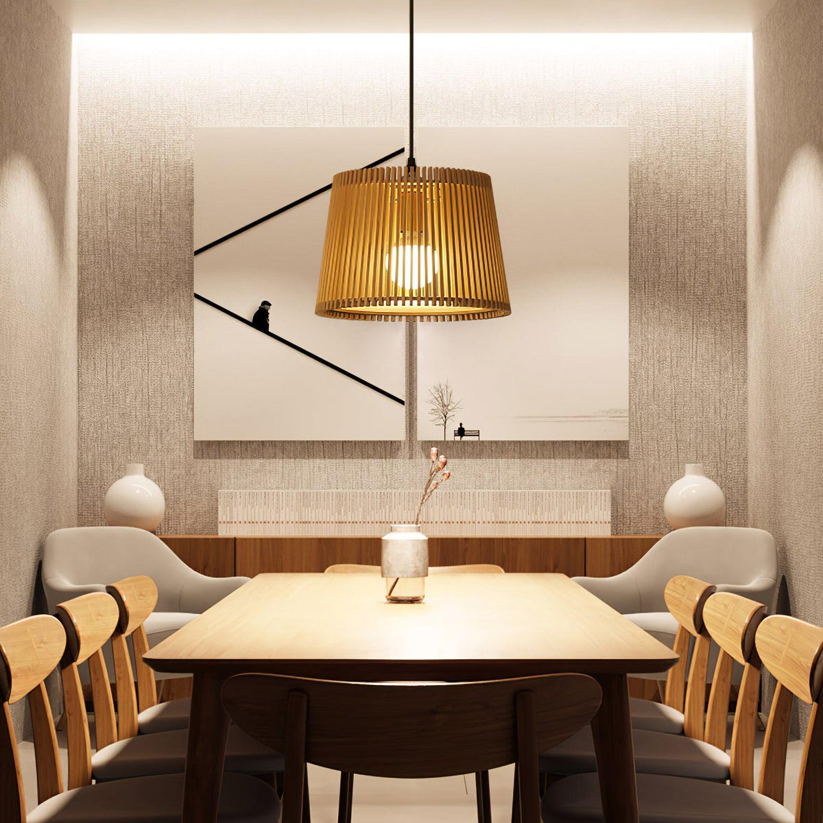 Clou Wood Retro Pendant Lamp