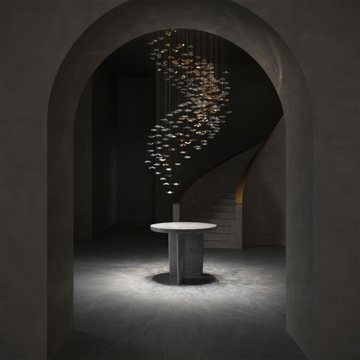 Velaise Luxury Tidal Art Glass Pendants Lamp