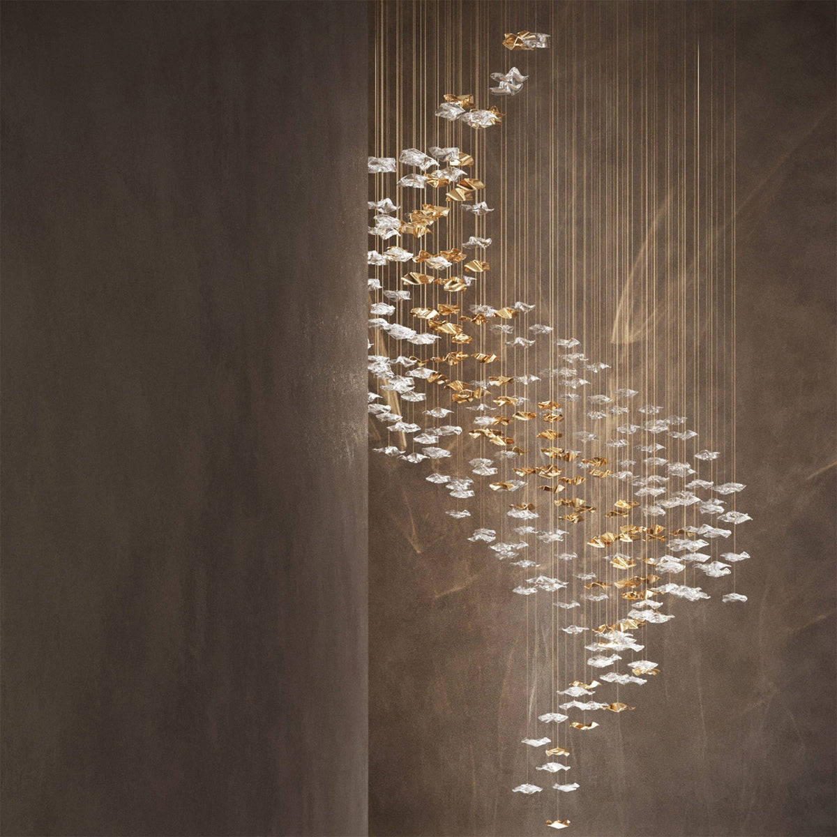 Velaise Luxury Tidal Art Glass Pendants Lamp