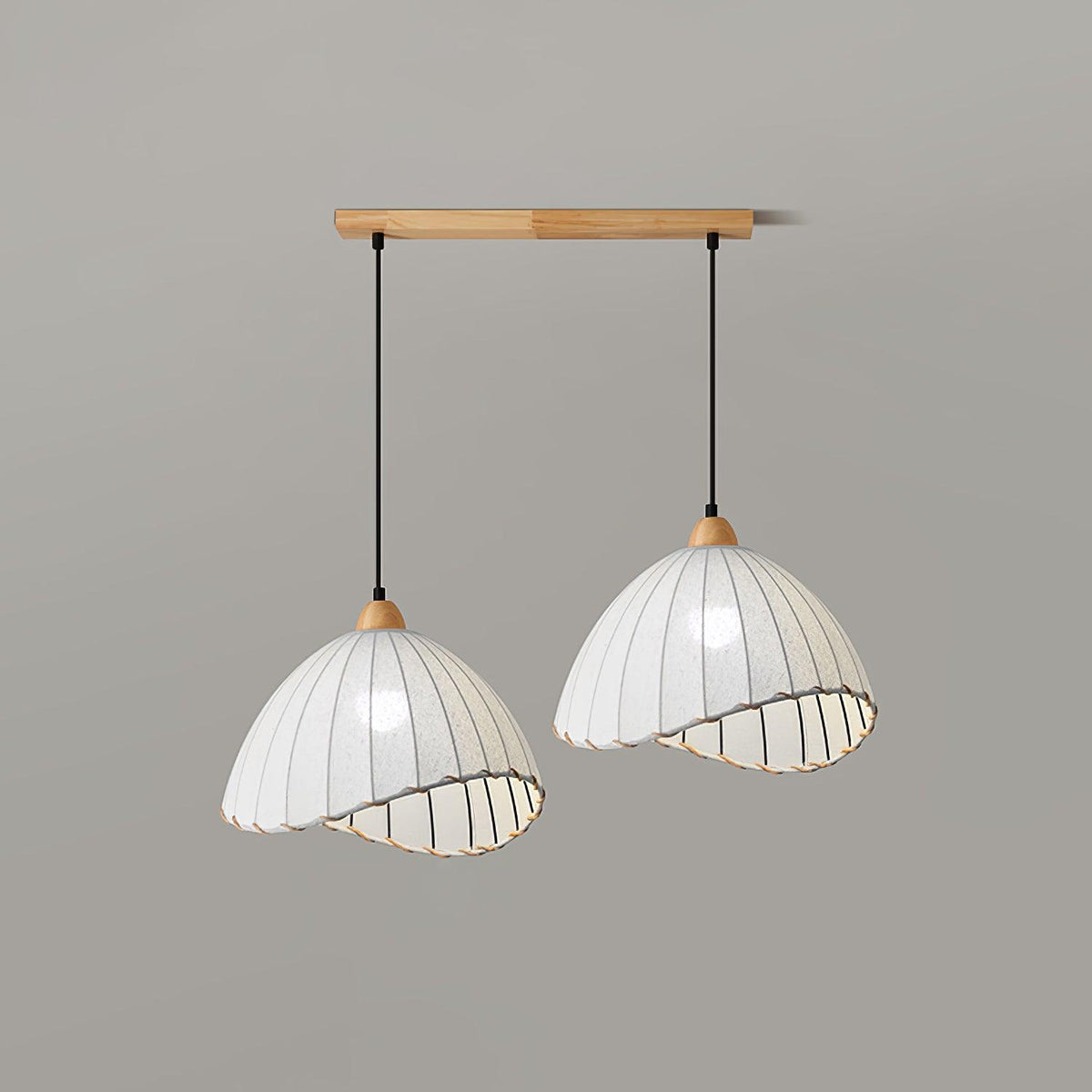 Shell Minimalist Wood Pendant Lamp