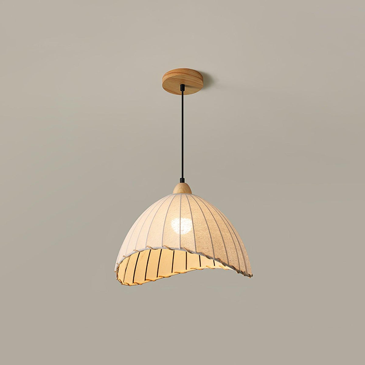 Shell Minimalist Wood Pendant Lamp