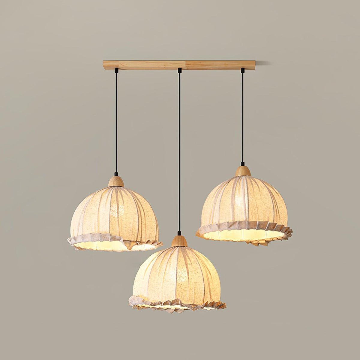 Shell Minimalist Wood Pendant Lamp